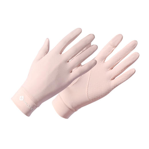 【防手黑 可触屏】夏季冰丝防晒手套女 户外开车骑行防滑透气薄手套露指可触屏 商品图3