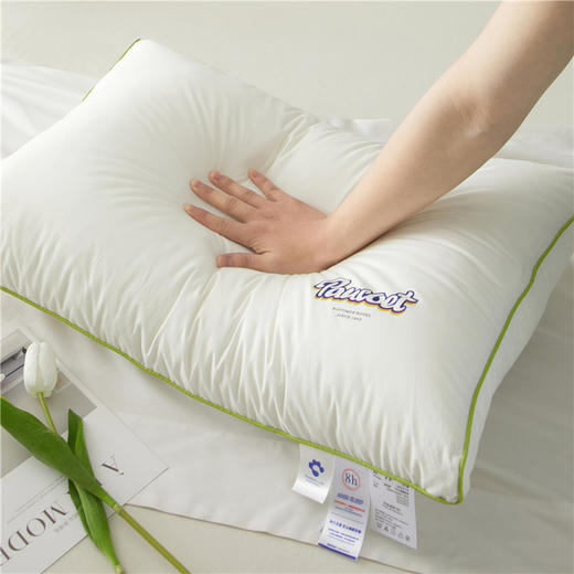 自然醒A类全棉元气彩虹枕头枕芯一对学生宿舍男女超柔软整头羽绒枕护颈椎助睡眠家用单人XK 商品图4