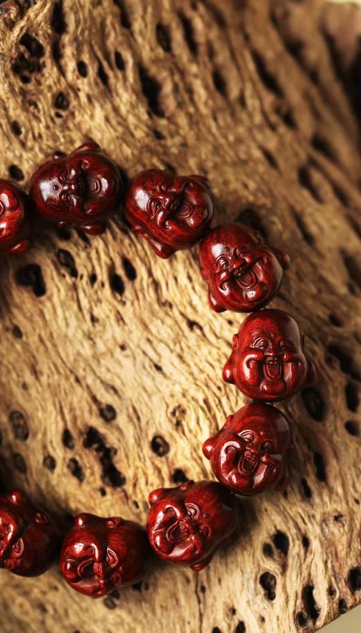 小叶紫檀【弥勒】20mm*12颗手串 商品图7