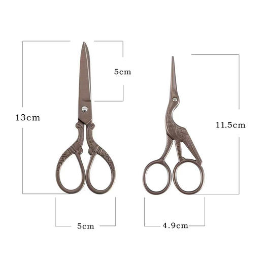 暗香疏影/复古凤剪/鹤剪 复古茶叶剪刀茶叶专用功夫茶小剪刀茶叶袋手工剪 商品图4