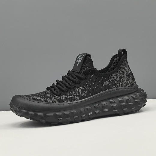 男士春夏透气网面鞋百搭厚底运动休闲鞋欧洲站夏季透气飞织布鞋男 商品图6