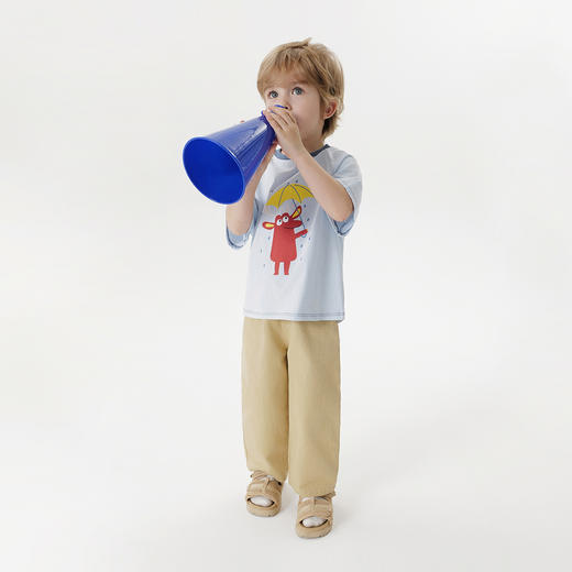 马克珍妮男童萌趣涂鸦短袖T恤 宝宝纯棉上衣2025年夏装新款550806 商品图2