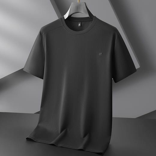 【棉质】【DKP】大依优型大码圆领短袖T恤轻奢休闲短袖男宽松T恤上衣胖子半袖 商品图4