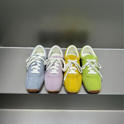 时髦精复古！ 2025真皮圆头系带软底德训鞋女阿甘鞋平底休闲运动鞋！ 商品图3