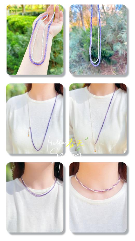 双向奔赴--彩宝米珍珠多用双层链 商品图9