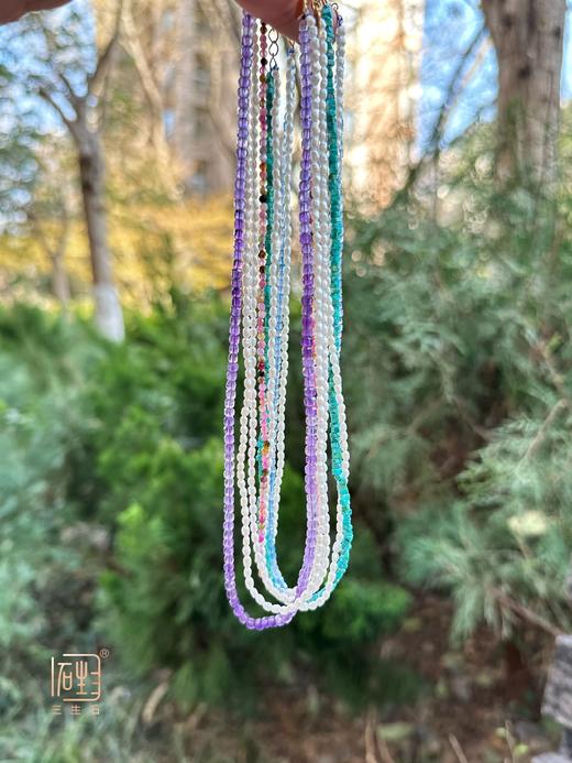 双向奔赴--彩宝米珍珠多用双层链 商品图2