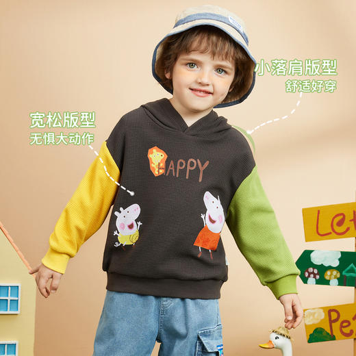 【80-130】【小猪佩奇】男童春秋连帽卫衣 商品图4