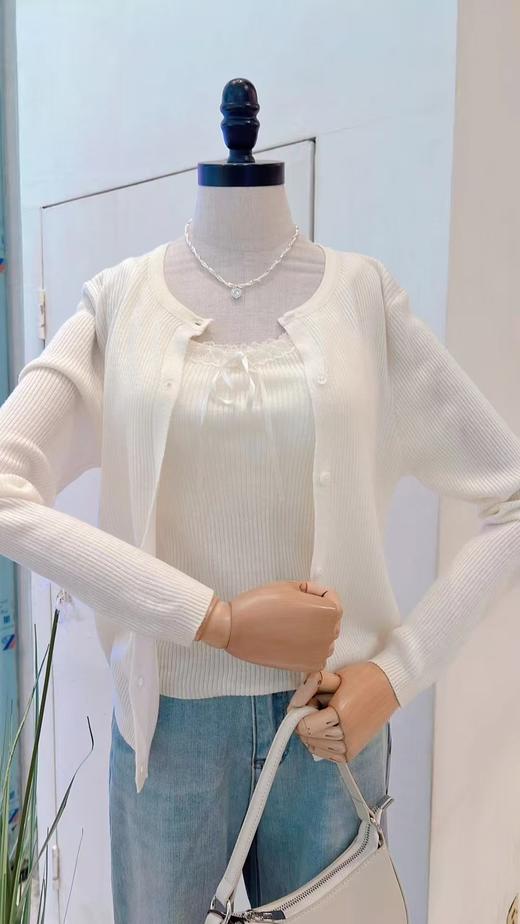 【门店同款】ENJOY春季盐貌似糖针织开衫两件套 162153077 商品图3