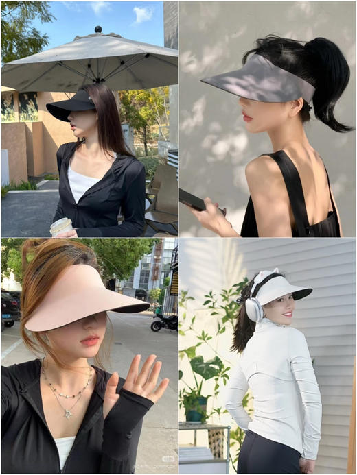 轻便易收纳lulu防shai空顶帽|现货-不退换 商品图0