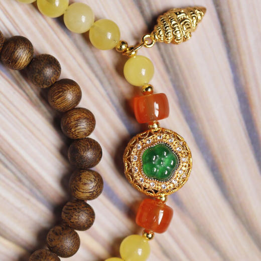 【青山特惠】5mm 45颗 绿棋楠【红盈】沉香手串 c25 商品图5