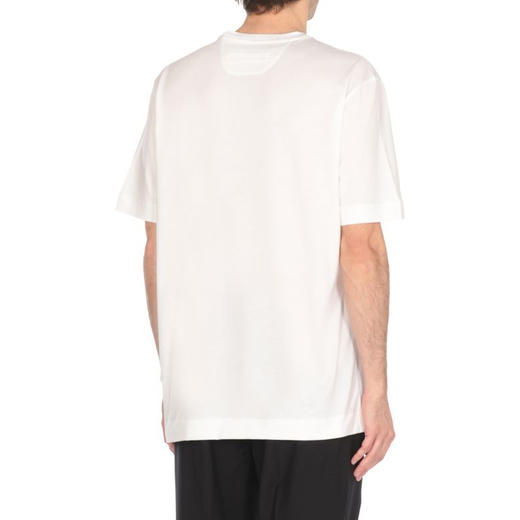 ZEGNA 杰尼亚 男士字母徽标刺绣棉质圆领短袖T恤 白色 UF360A9 F765 N00 商品图2