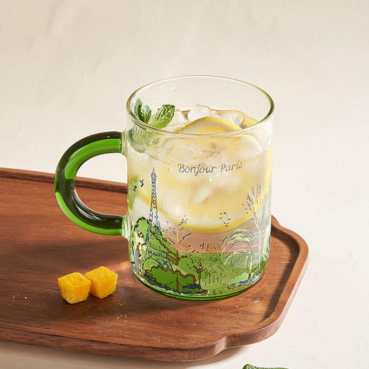 大英博物馆 城市系列 漫步巴黎把手 玻璃杯 商品图2