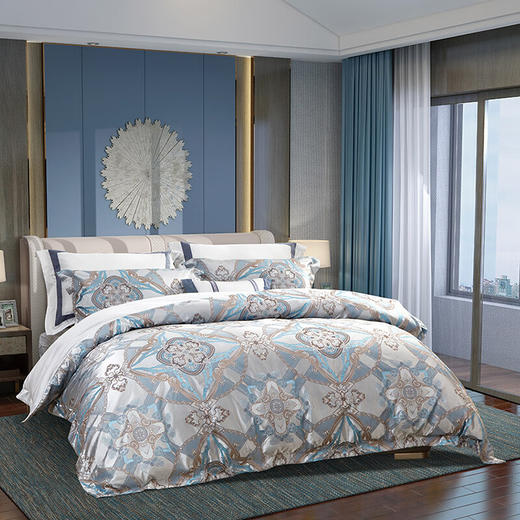 罗莱（LUOLAI） 恬梦暖绒纤维被 200*230cm+富安娜 素提四件套-特洛伊 230*250cm【HSZG20.0】 商品图3