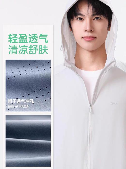 竺依春夏新男士防晒衣、连帽修身冰感透气运动速干衣户外钓鱼服 商品图3