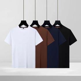 简约风LP男装刺绣logo圆领透气休闲短袖T恤    YH-Y-Y25142*