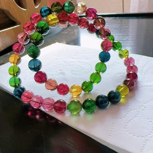 7mm-8mm多圈彩虹碧玺手串 商品图1