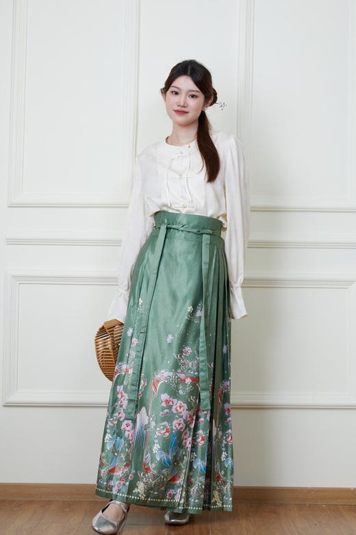 Le Malene 新中式国风衬衣马面裙套装 19924 商品图1