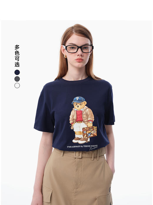 Teenie Weenie小熊卡通T恤女夏季女t恤TTRW256315I 商品图0