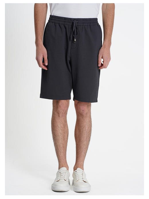 callisto灰色棉混纺休闲短裤 商品图2