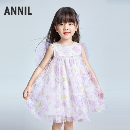 【实体店同款】女童无袖连衣裙夏季新款安奈儿童装XG523650 商品图0