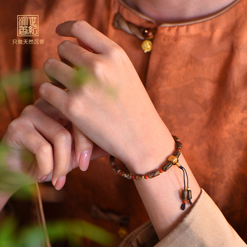 天然芽庄沉香手串 沉水级 SP11009