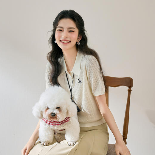 【严选】【绞花俱乐部】诗凡黎兰精天丝绞花针织25夏新款女7G3331851 商品图2