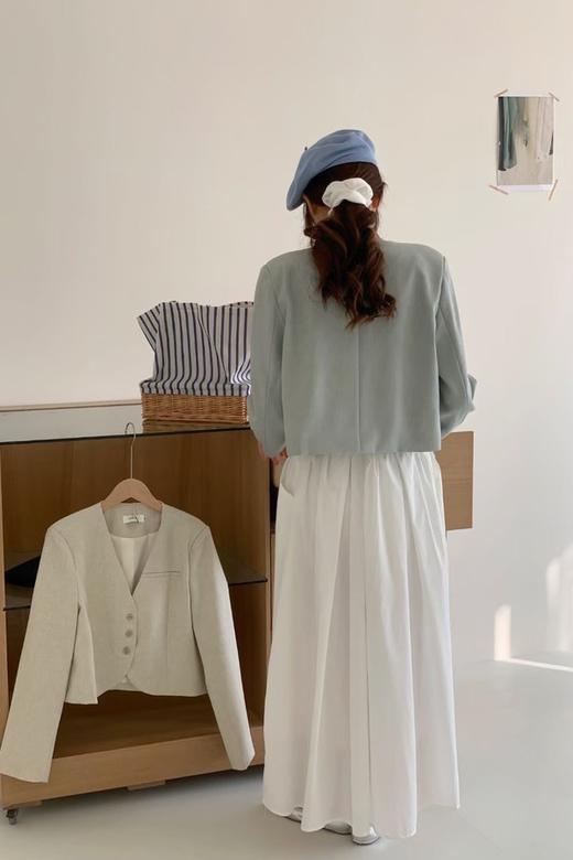 LNNNS 蓝色韩系简约短款外套 19887 商品图5