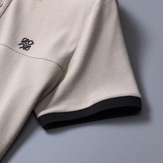 撞色男士休闲上衣夏季款短袖简约polo衫翻领商务休闲男装   YH-ZX3197* 商品图4