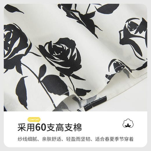 【商场同款】CND5367 “ 玫瑰剪影裙 ” 亲肤舒适 轻盈而坚韧 花型连衣裙 商品图10
