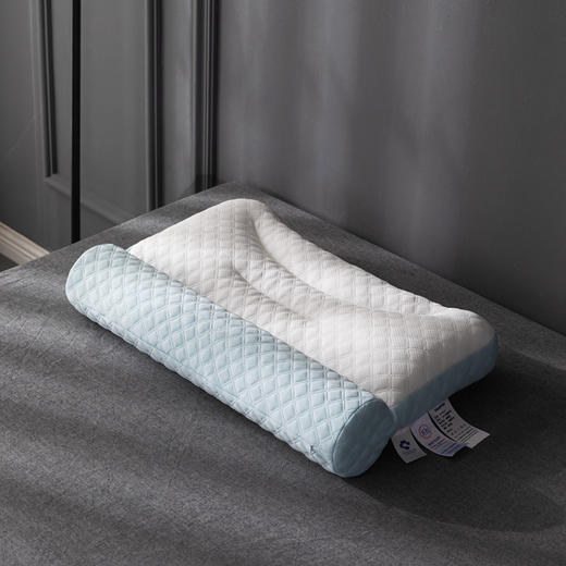 自然醒高分子软管记忆棉牵引颈椎枕头护颈椎助睡眠护颈枕芯单人家用颈椎专用枕XK 商品图3