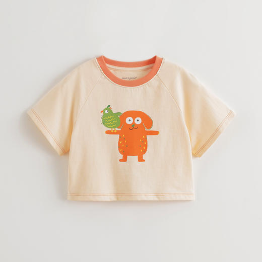 马克珍妮男童萌趣涂鸦短袖T恤 宝宝纯棉上衣2025年夏装新款550806 商品图3