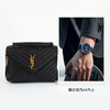 【95新】YSL圣罗兰487213中号黑金V纹college邮差包链条包单肩包女士现售价：7180！120325NJS22 商品缩略图8