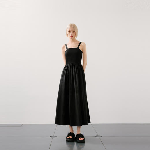 【商场同款】麦檬夏针梭拼接连衣裙4F5290871 商品图0