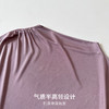 丁摩 真丝褶皱设计感女t恤气质无袖桑蚕丝上衣JSY1800178 商品缩略图2
