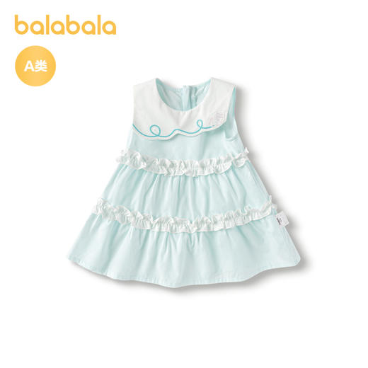 巴拉巴拉宝宝连衣裙婴儿裙子儿童公主裙女童夏装甜美气质清爽时尚 商品图0