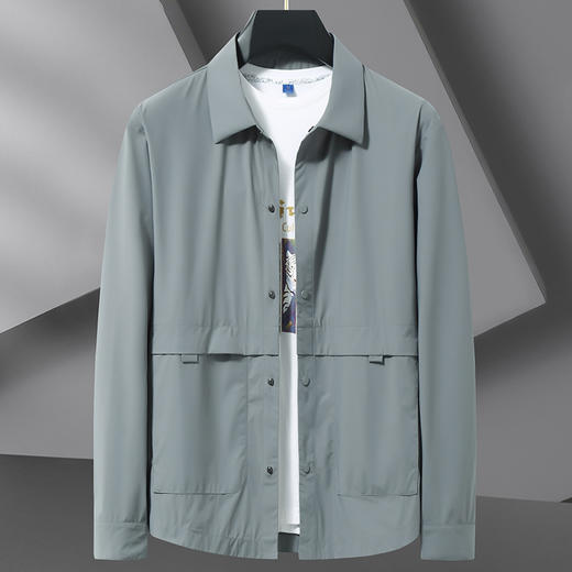 【防晒衣】【DWN】大依优型大码防晒皮肤衣冰丝薄款外套大码夹克男翻领夏季户外皮肤衣加肥加大上衣 商品图5