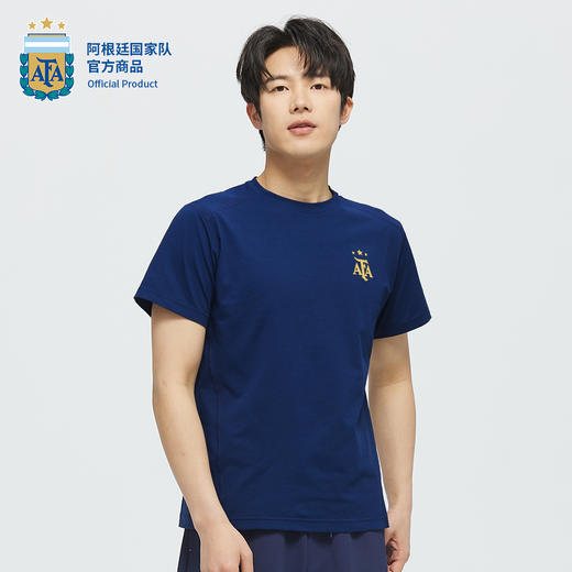 【官方正版】阿根廷国家队 | 深蓝口号助威T恤速干短袖梅西 商品图2
