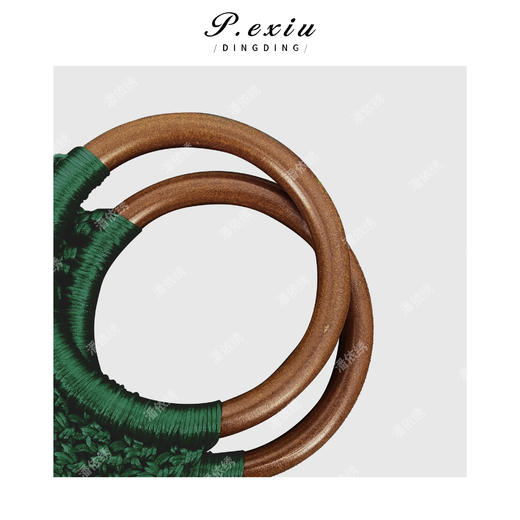 PanYiXiu/潘依绣小众设计款度假感编织流苏手提包 BL5663 商品图3