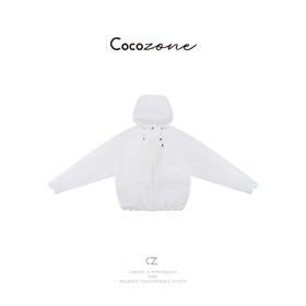 COCO ZONE 刘一一25春季新款时尚休闲连帽百搭女式外套CD1A0452