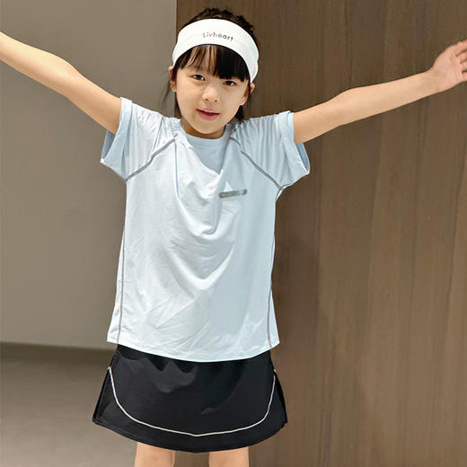 【任选2件】可优鼠儿童速干短袖T恤 冰丝速干材质 全身呼吸网孔设计 四针六线无骨缝制 舒适清爽 男女童同款 商品图4