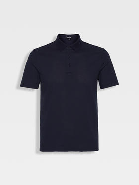 callisto藏青棉混纺T恤