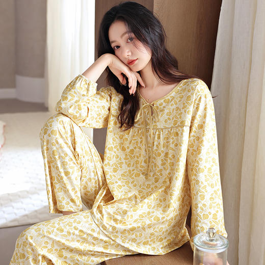 雀说 纯棉套头长袖家居服XEQ1212 商品图1