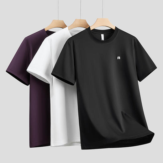 【棉质】【DKP】大依优型大码圆领短袖T恤轻奢休闲短袖男宽松T恤上衣胖子半袖 商品图2