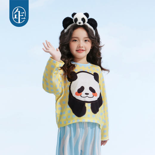 年衣童装儿童山茶花家居服2025春款睡衣居家内衣功夫盼达家居服套装 商品图1