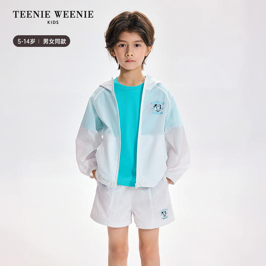 TeenieWeenie Kids小熊童装夏季男女童连帽凉感防晒外套TKJJ256481H 商品图13