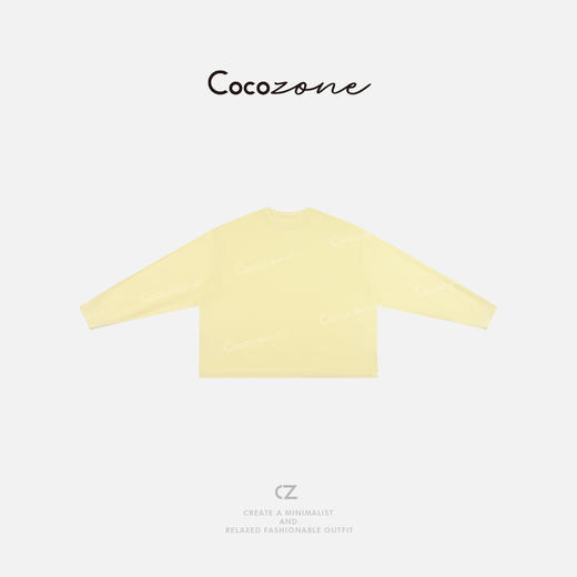 COCO ZONE 刘一一 2025新款简约纯色圆领长袖T恤CD2A0768 商品图1
