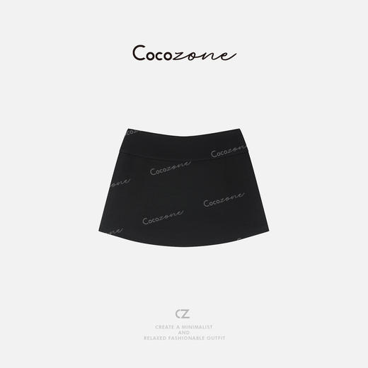 COCO ZONE 刘一一 2025新款时尚字母显瘦气质百搭裙裤CD1A0222 商品图1