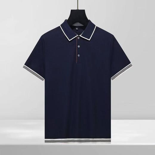 男装春夏新款时尚百搭商务休闲男士撞色翻领短袖polo衫   YH-BLC5009* 商品图2