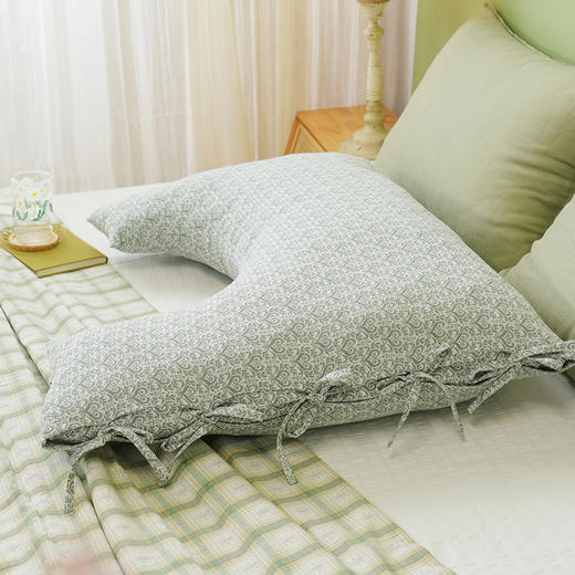 心形花束系列侧睡U型枕护颈椎助睡眠荞麦壳皮成人睡觉家用U型抱枕可拆洗 商品图2