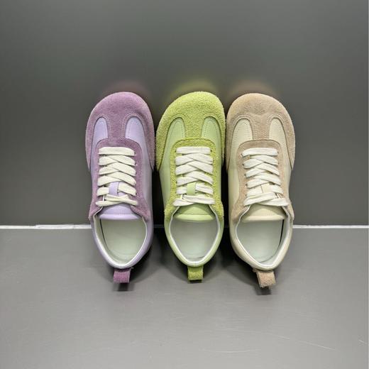 2025春季新品真皮拼色内增高德训鞋女运动休闲厚底阿甘鞋！ 商品图4